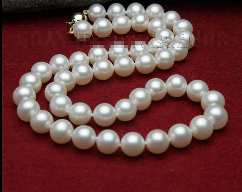 

top quality AAA+ 10-11mm white fresh water mother of pearls necklace 18"^^^@^Noble style Natural Fine jewe SHIPPING (C0309)