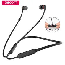 DACOM L06 шейные Спортивные Беспроводные наушники, Мини Bluetooth гарнитура, Графен, стерео наушники с голубым зубом, с микрофоном для iPhone, LG