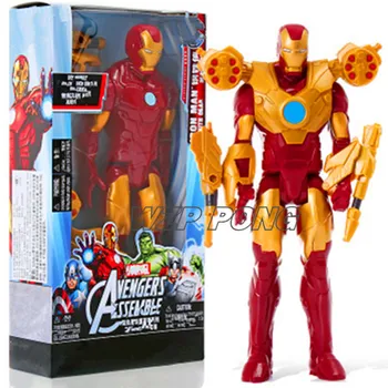 

New The Avengers Iron Man Weapon Suit Model figure Toy PVC Iron Man Movable joint action figure Toys for Children Birthday Gift