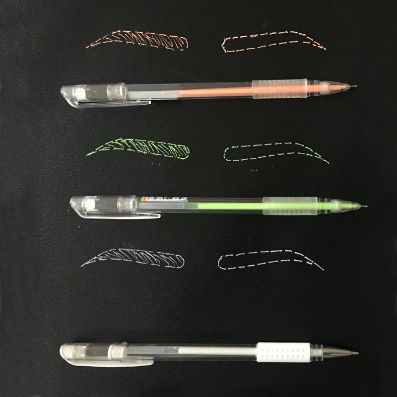 Microblading Eyebrow Marker Pen Tattoo Tool Accessories Surgical Skin Marker Pen for Permanent Makeup Eyebrow Embroidery Supply endoscopic linear cutter stapler reload covidien ethiocn echelon surgical stapler factory supply