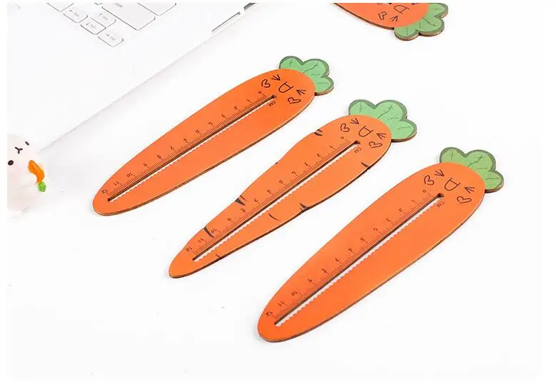 Дерево мультфильм морковь Прямо Правитель инструмент прекрасный измерительной линейкой линии волна подарок дети студент канцелярия