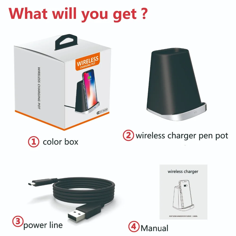 qi fast wireless charger