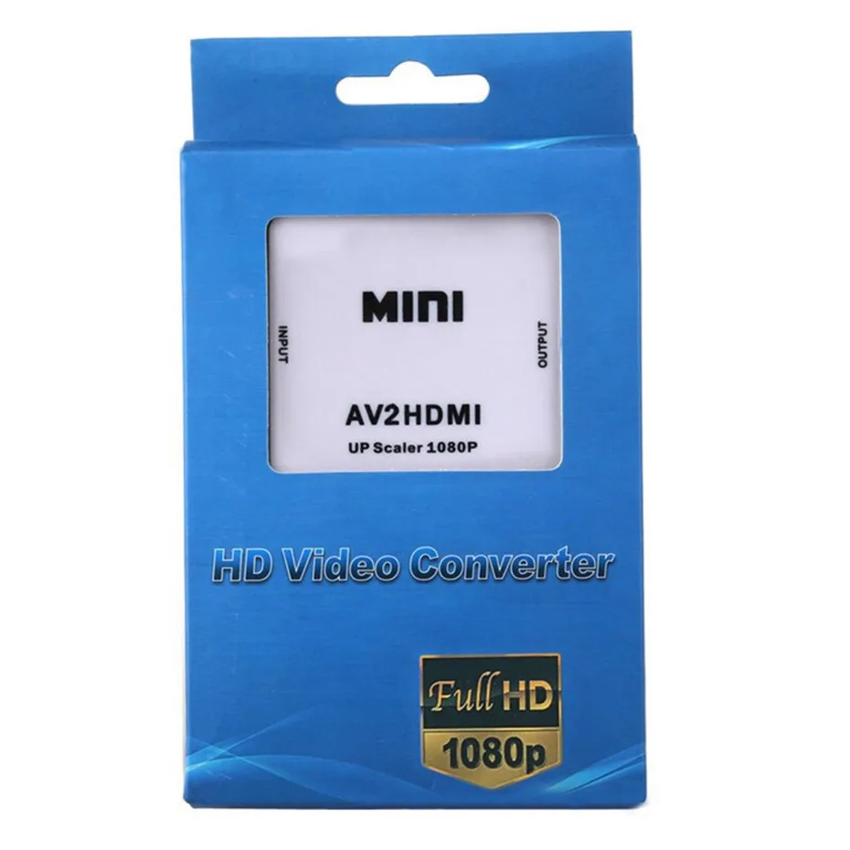 Basix AV к преобразователь видеосигнала HDMI коробка AV2HDMI RCA AV HDMI cvbs к HDMI адаптер для HD ТВ PS3 PS4 ПК DVD Xbox проектор