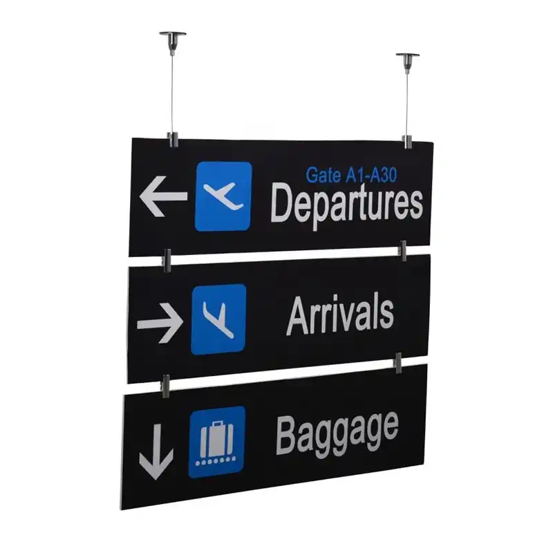 Drop Ceiling Hanging Kits Sign Suspension Kits With 2 Fixtures And