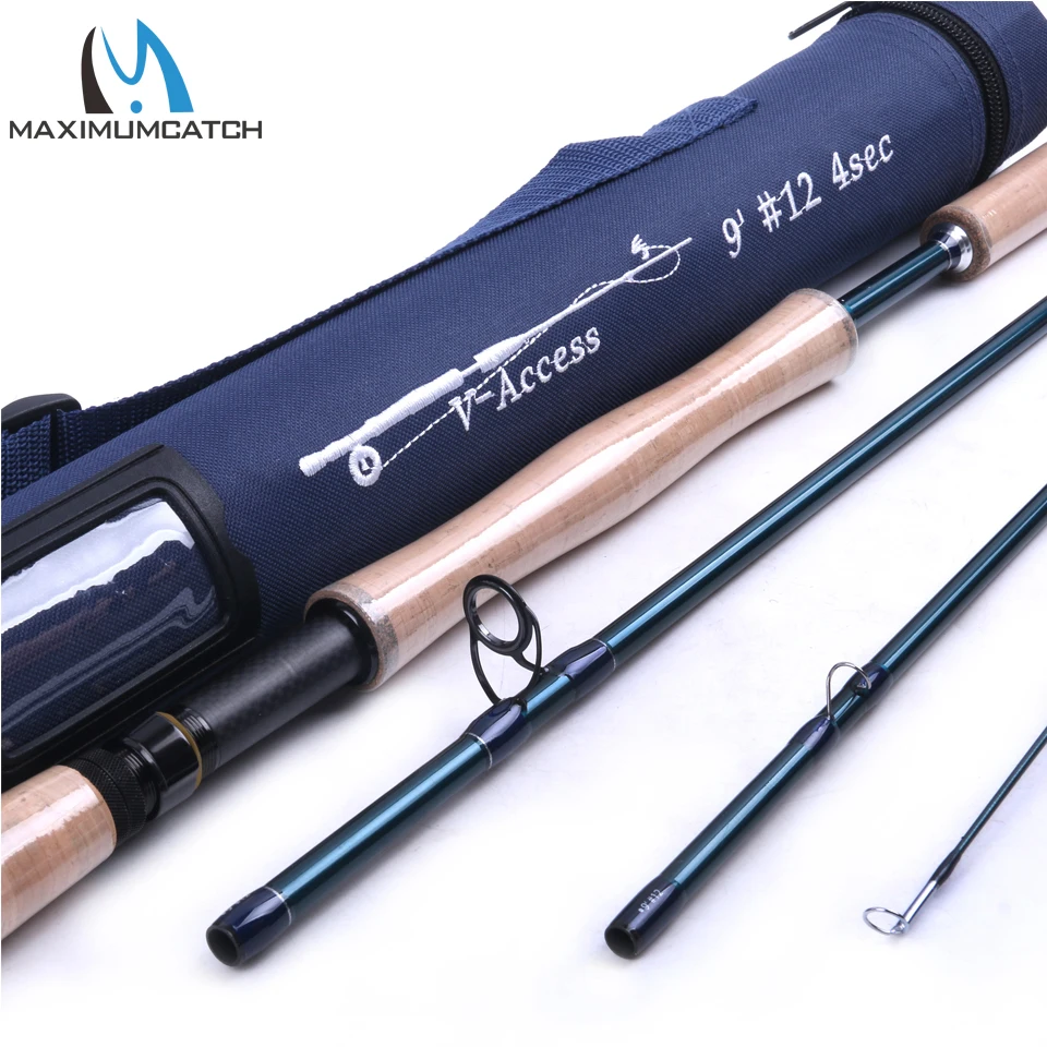 Maximumcatch Fly Fishing Rod SK Carbon Fiber 9FT 12WT 4PCS With Cordura