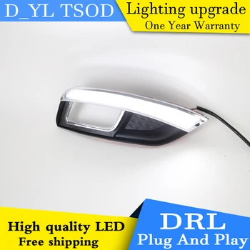 

Car styling For Kia K3 2013-2014 LED DRL For Kia K3 led fog lamps daytime running lights High brightness guide LED DRL A tusk