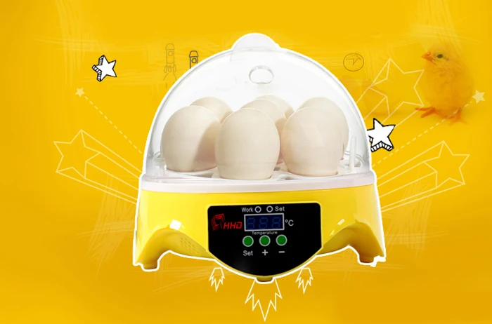 HHD Automatic Digital 7 Eggs Incubator for Duck Bird Chicken Egg