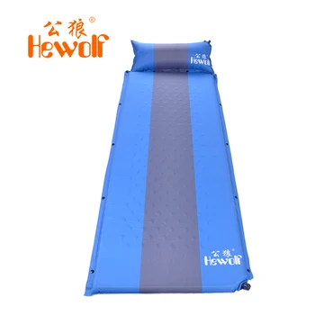 

Hewolf Outdoor camping single Person morsture-proof inflatable mattress hiking cycling beach pad picnic mat BBQ fishing pad