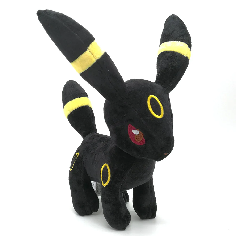 Eevee Umbreon 11-1" 28-30 см, плюшевые куклы для животных, мягкие детские подарки, розничная - Цвет: Umbreon 30CM