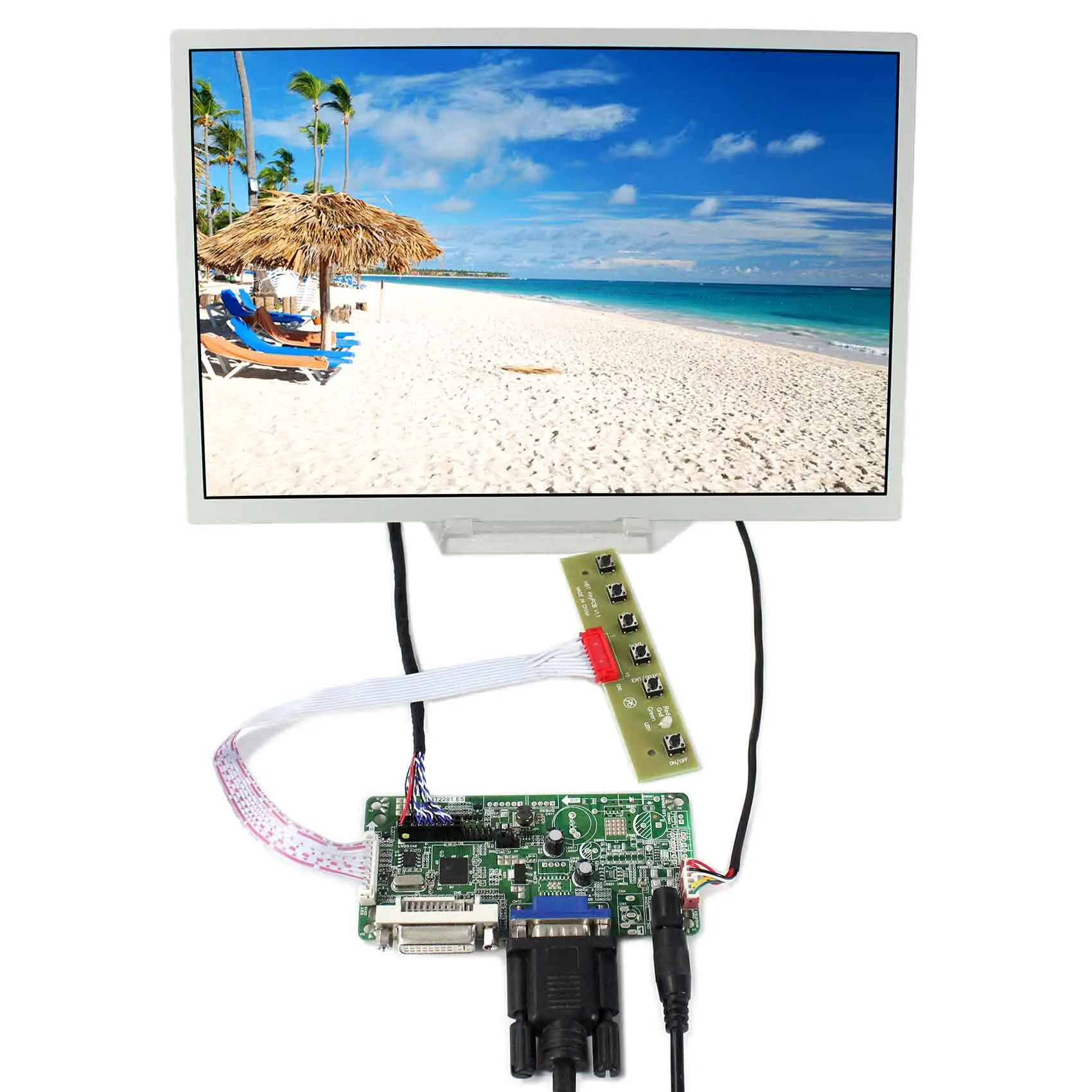 

DVI+VGA LCD Controller Board 12.1inch 1280x800 LQ121K1LG52 LCD Screen