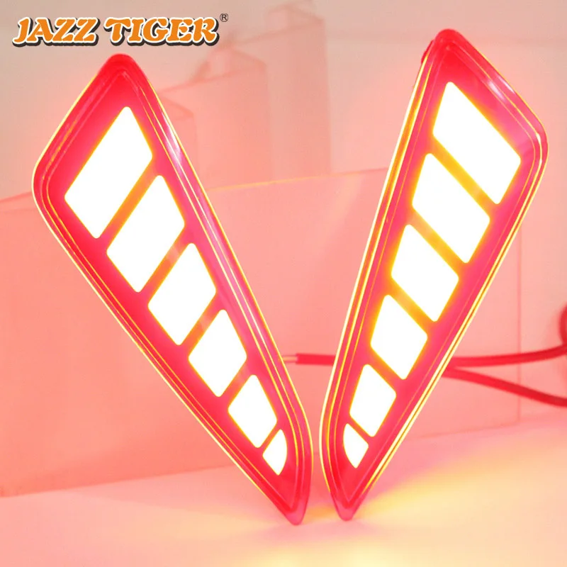 JAZZ TIGER 2 шт. Автомобильный светодиодный задний противотуманный фонарь тормозной