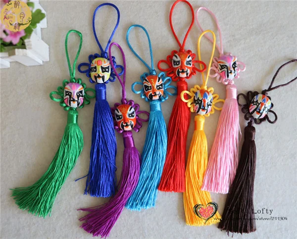 Peking Opera Faces Chinese Knot hanging pendants - 3