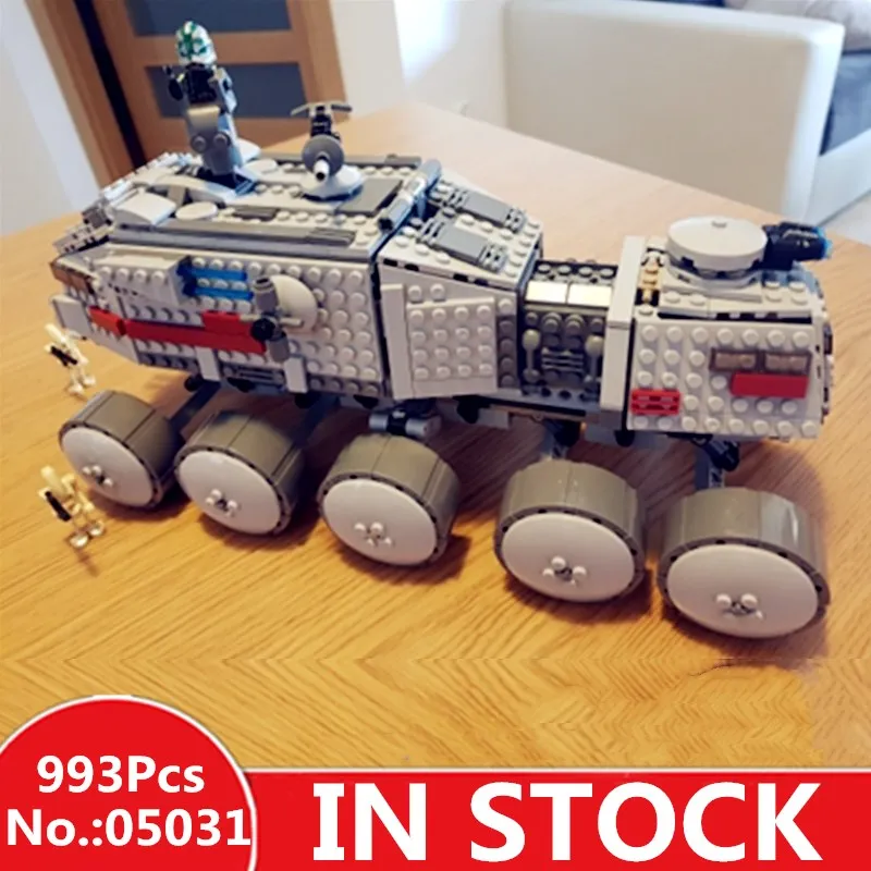 

H&HXY 05031 933Pcs Star Clone Turbo Tank lepin wars Building Blocks Compatible with 75151 Boy's DIY Child Toys Christmas Gifts