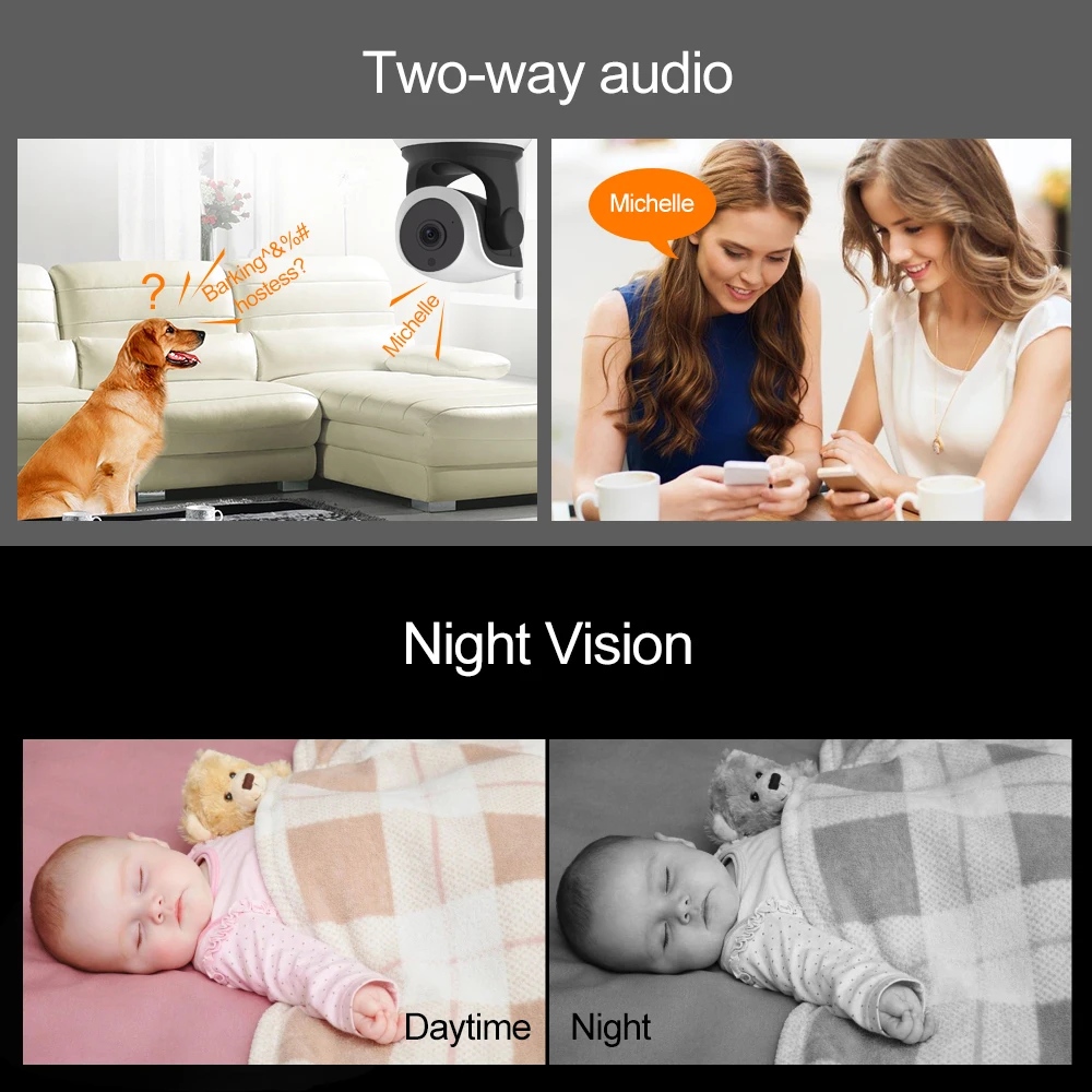 VStarcam HD 720P 1080P 1296 Камера Wi Fi домашней безопасности камера IP аудио Запись мобильного