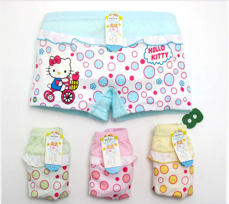 hello kitty baby girl shorts full briefs boxer pants,female child