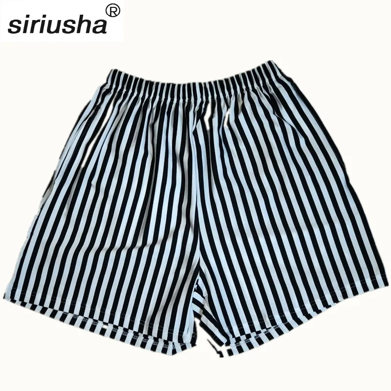 

2019 Polyester Shorts New Women Shorts Zebra Striped Summer Slim Girls S-4xl Short And Vertical Stripes Beach Trousers S124