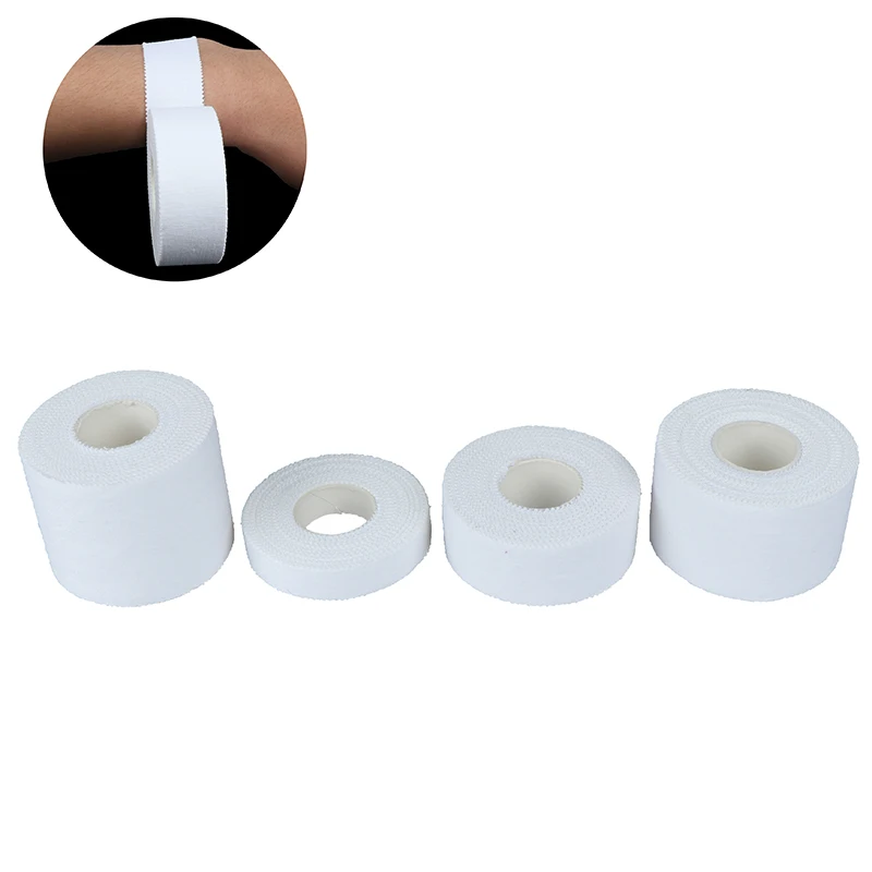 White Cotton Muscle Bandage Adhesive Athletic Tape Sport Injury Muscle Strain Protection First Aid Bandage Support Hot