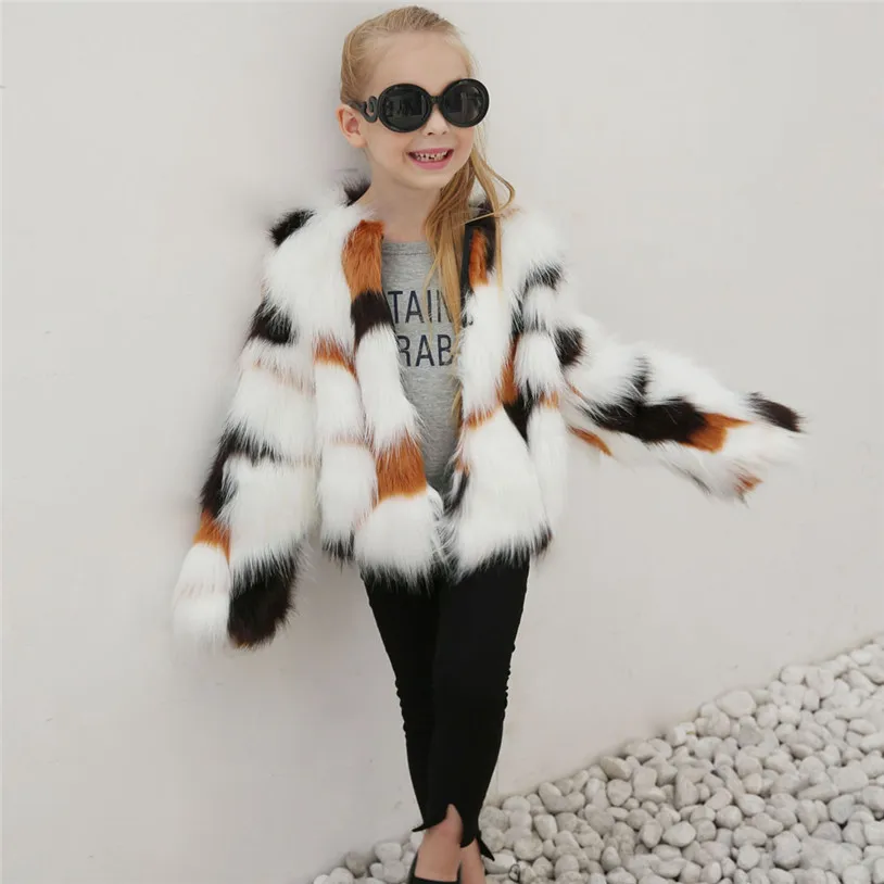 

2018 Baby Autumn Winter Vest Waistcoat Children's Fur Vest Boys Girls Imitation Fur Coat Kids Faux Fur Fabric Clothes #T02