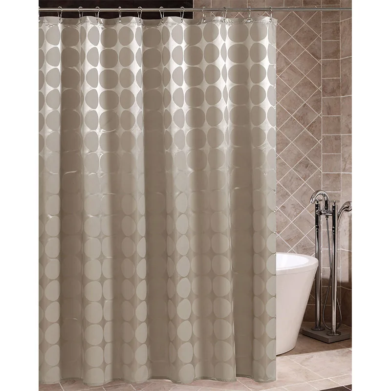 Simple Style High-Quality Polyester Cloth Shower Curtain Mocha Ball Spot Pattern Waterproof And Mildew Sanitary Insulati YL-09 | Дом и сад
