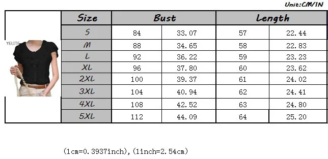 YELITE Для женщин приятный Однотонная одежда короткие с рукавами-бабочками из шифона рубашки Бизнес Тип белые или Черные Горячие карьеры с оборками и круглым вырезом