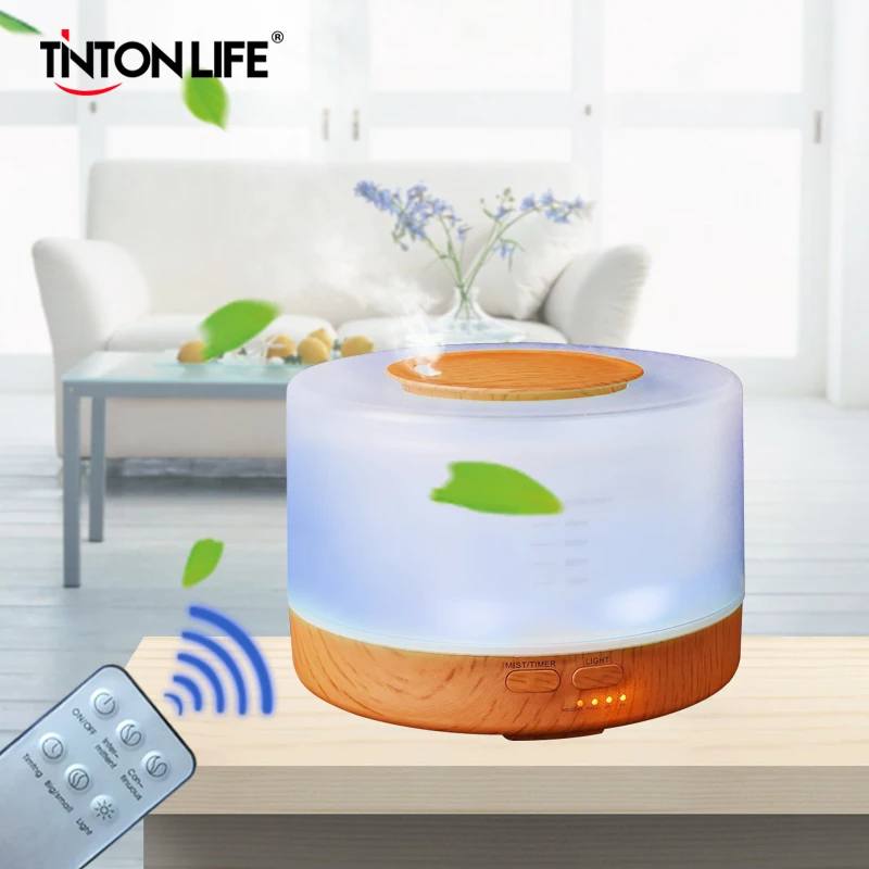 TINTONLIFE Humidifier 500ml Colorful LED Light Aromatherapy Air Humidifier Ultrasonic Mist Maker