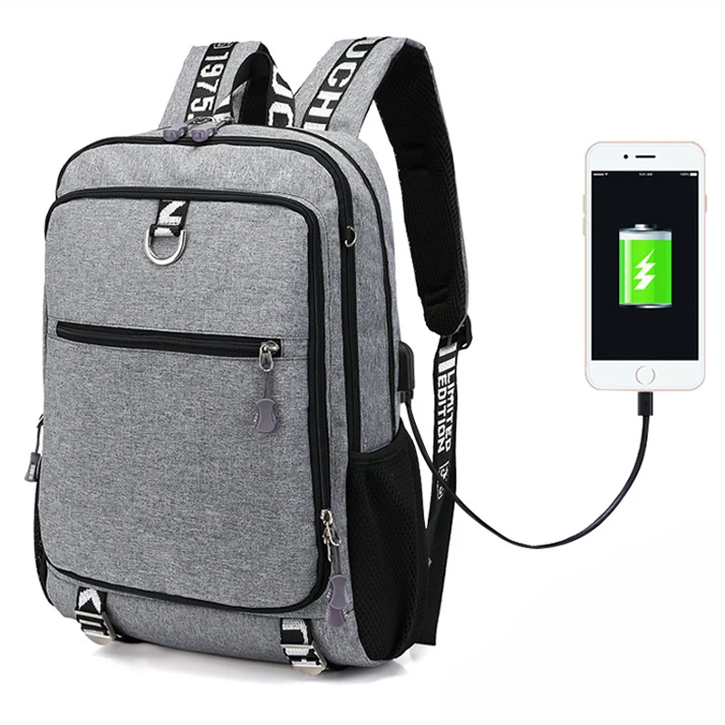 Мужской рюкзак FONTO Smart с usb интерфейсом и зарядным портом сумка для ноутбука
