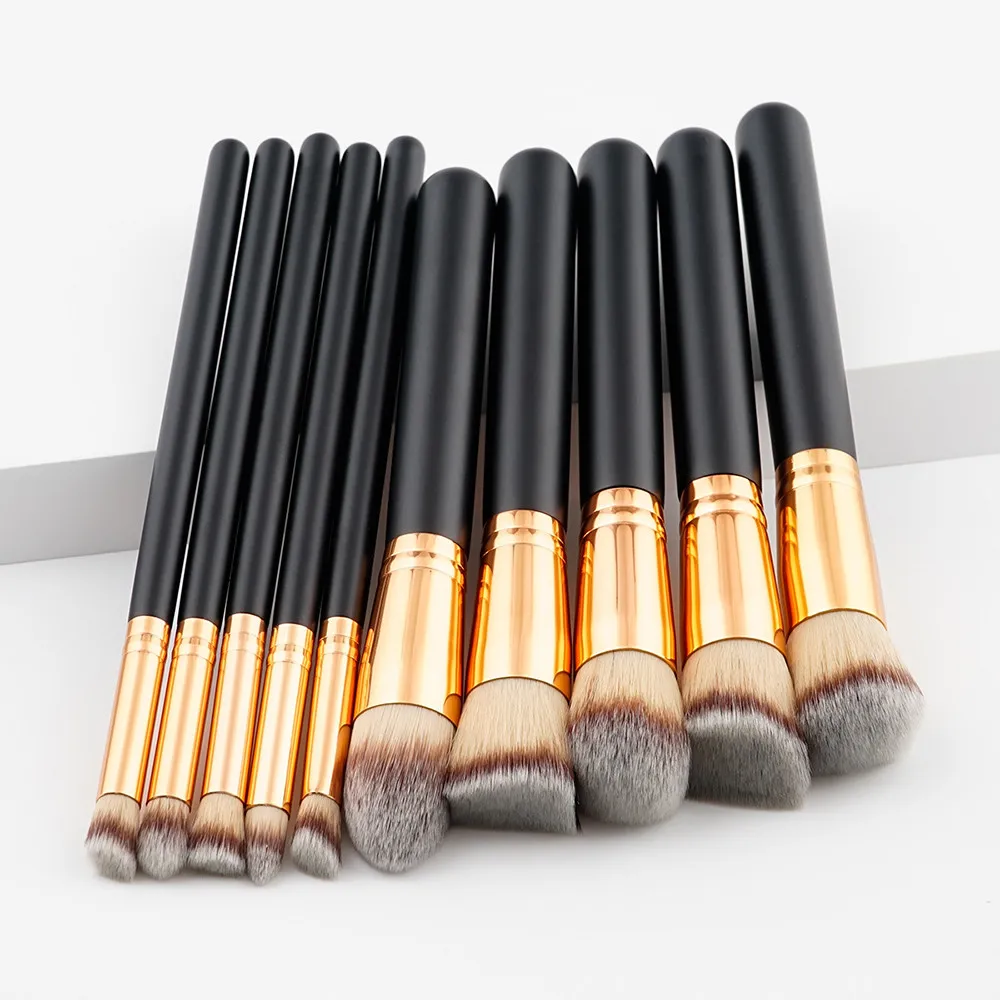 10PCS/1Set Cosmetic Makeup Brush Brushes Set Foundation Powder Eyeshadow F1011 | Красота и здоровье