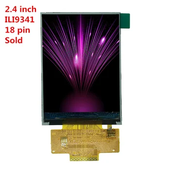 

SPI Serial port 2.4 inch LCD TFT full Color Screen Without Touch pad ILI9341 controller 4IO Port 18 pin 0.8mm spacing 240X320