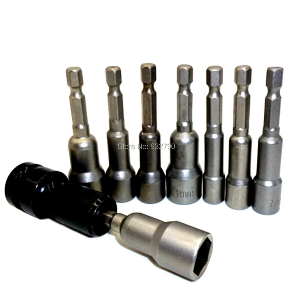 Nut Driver Set Metric Socket Impact Drill Bits 6mm-13mm