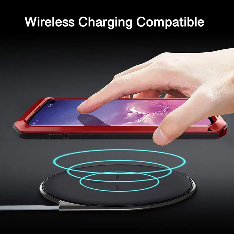 Luxury Doom Armor Dropproof Metal Aluminum Case + Silicon Case for Samsung Galaxy S10e S10 Plus Shockproof Protective Cool Cover