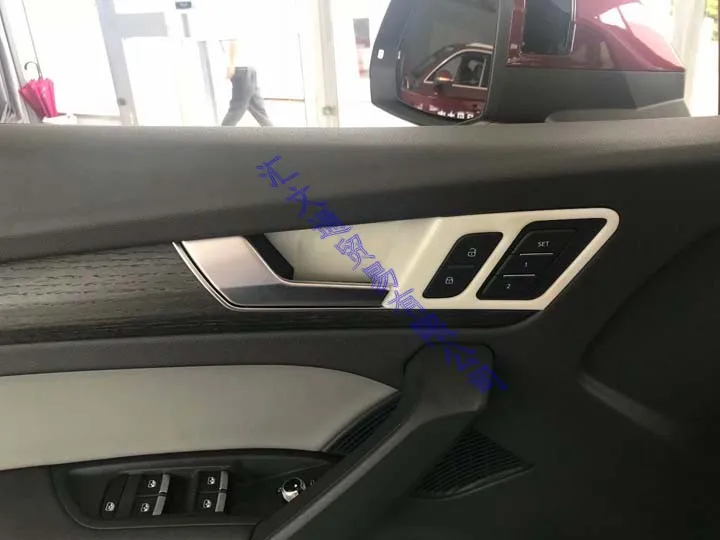 Крышка внутренней дверной ручки из АБС пластика для Audi Q5 FY 2018 2019 декоративная