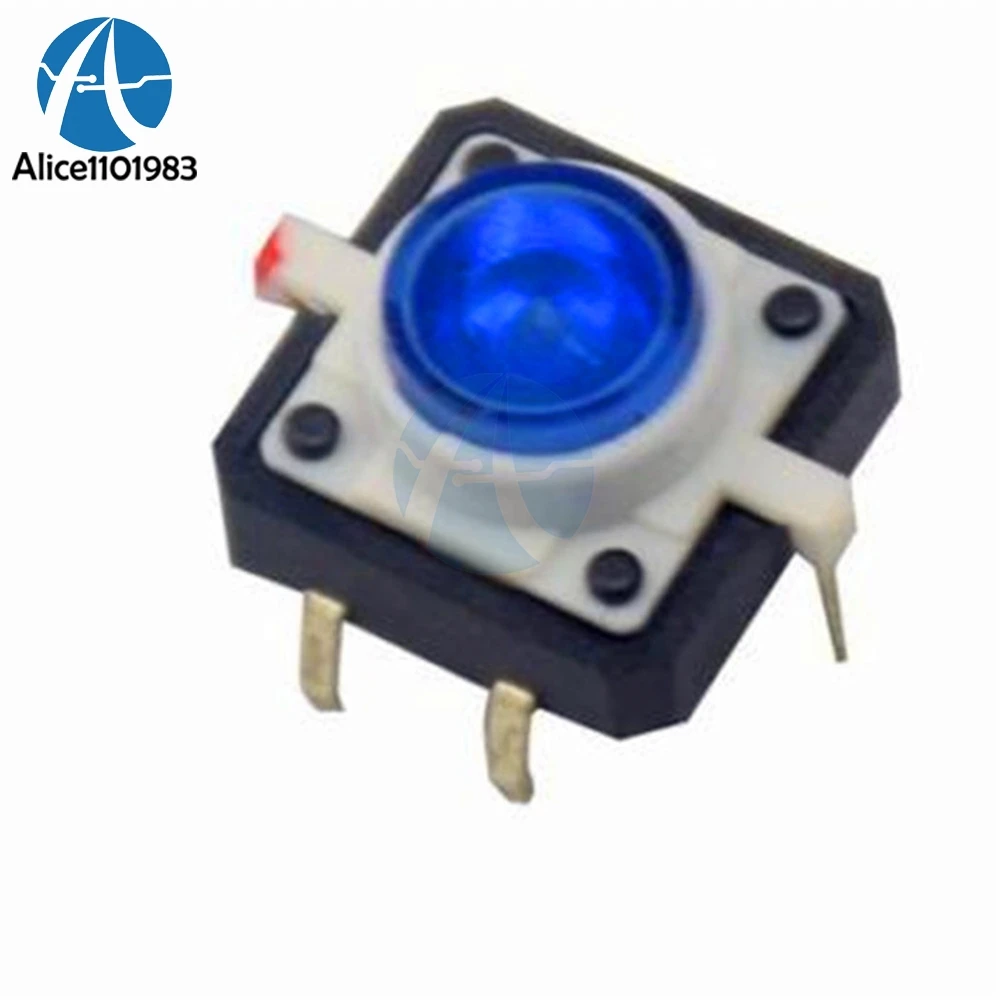 thumbnail image 2 of Momentary Tactile Push Button Kit 25 Sets 12x12x7.3MM Micro Switch Circular Button In 5 Colors For Arduino 2 of 11