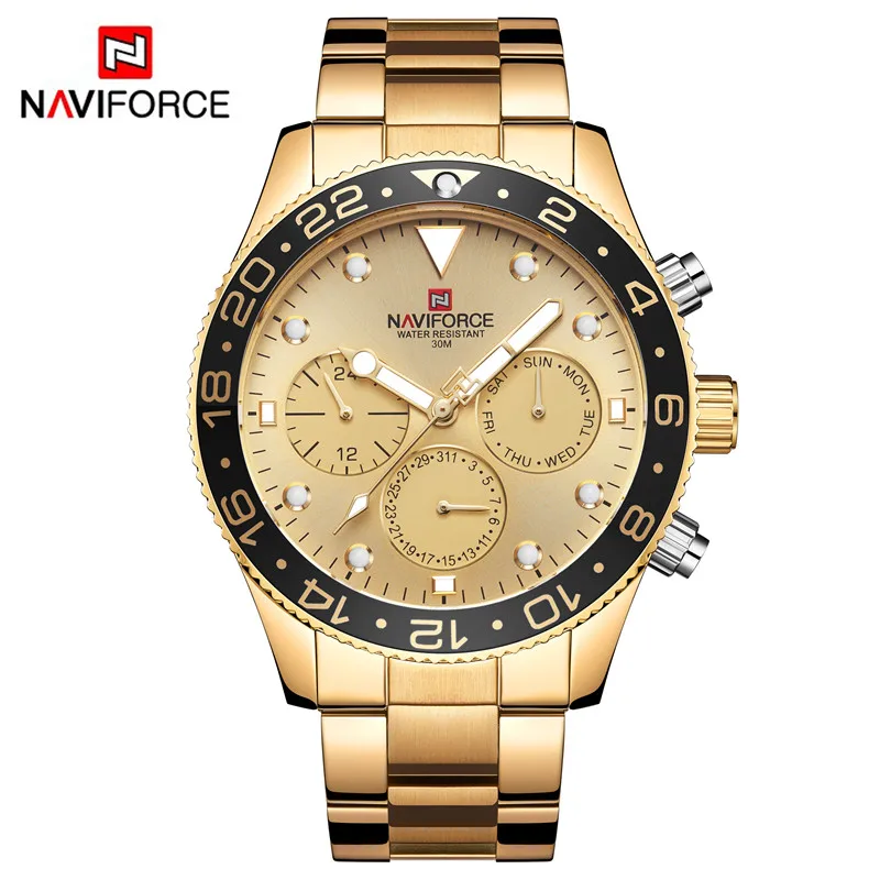 Мужские часы NAVIFORCE от ведущего бренда, роскошные спортивные водонепроницаемые военные наручные часы, мужские кварцевые часы 9147 - Цвет: NA914704 without box