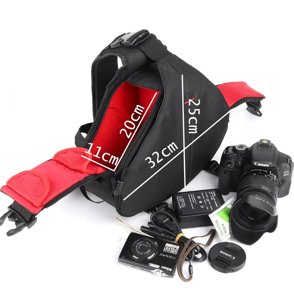 Сумка рюкзак для камеры Фото Чехол Слинг через плечо для путешествий Крышка для ЖК-дисплея с подсветкой Fujifilm X-T3 X-T100 X-T20 X-T10 X-T2 X-T1 X-A10 X-A5 X-A3 X-E3