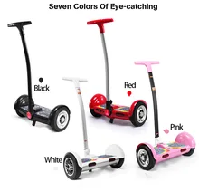 TT font b hoverboard b font Handle Bar Self Balancing Scooters 10 inch Two Wheel Skateboard