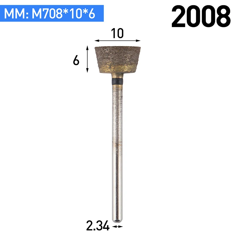 HUHAO 1 шт. 70 меш камень бит головка для очистки труб шлифовальные смолы керамика нефрит обработка спекания головки Наждачная шлифовка - Длина режущей кромки: 2008
