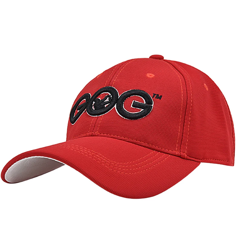 Red golf Caps Professional cotton golf ball cap High Quality sports