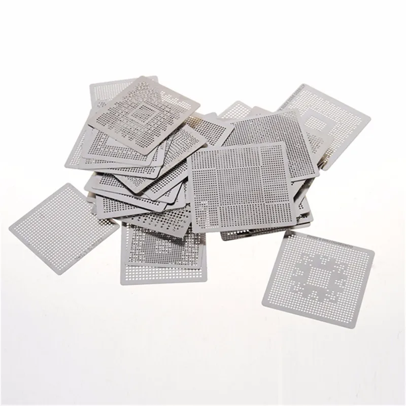 

33pcs/Set Directly Heat Rework BGA Reballing Stencil Template Set Soldering Tools