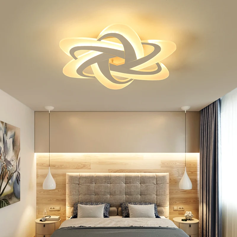 Luces de techo plafonnier lamparas de techo led iluminación dormitorio luz plafondlamp Iluminación suspensión lustre cristal