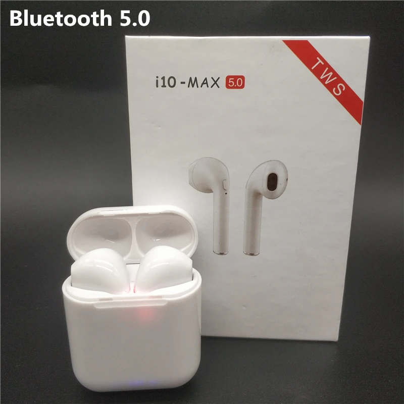 

Wireless Bluetooth 5.0 i10 max TWS Earphones Earpieces mini Earbuds Headsets With Mic For iPhone Samsung S6 S8 Xiaomi Huawei