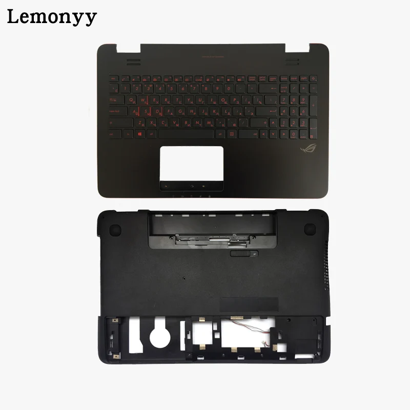 Cena Rosyjski podświetlana laptopa klawiatura do asus G551 G551J G551JK G551JM G551JW G551JX G551VW G551V podpórce pod nadgarstki górna dolna część obudowy