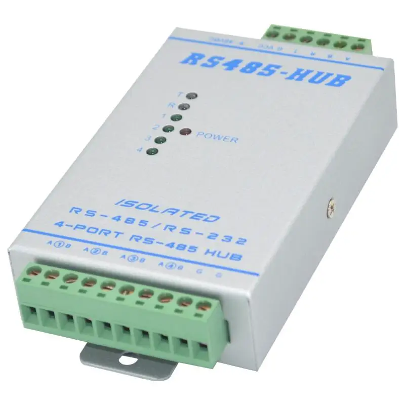 

Lightning protection isolation type bidirectional 4 way four port RS485 hub hub repeater divider divider
