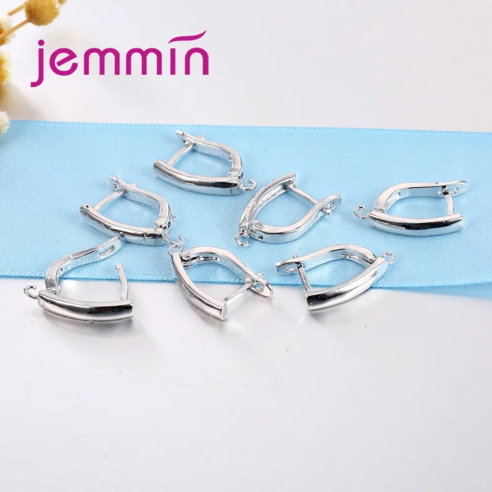 

10PCS Fine Earring Components DIY 925 Sterling Silver Findings Earrings Hooks Leverback Wholesale Accessory