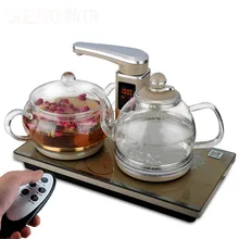 Интеллектуальный термостатический пульт дистанционного управления стекло полностью автоматический электрический чайник, набор электрический чайный набор для подогрева