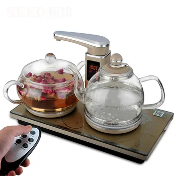 

intelligent thermostatic remote control glass is fully automatic Electric kettle set electric tea stove