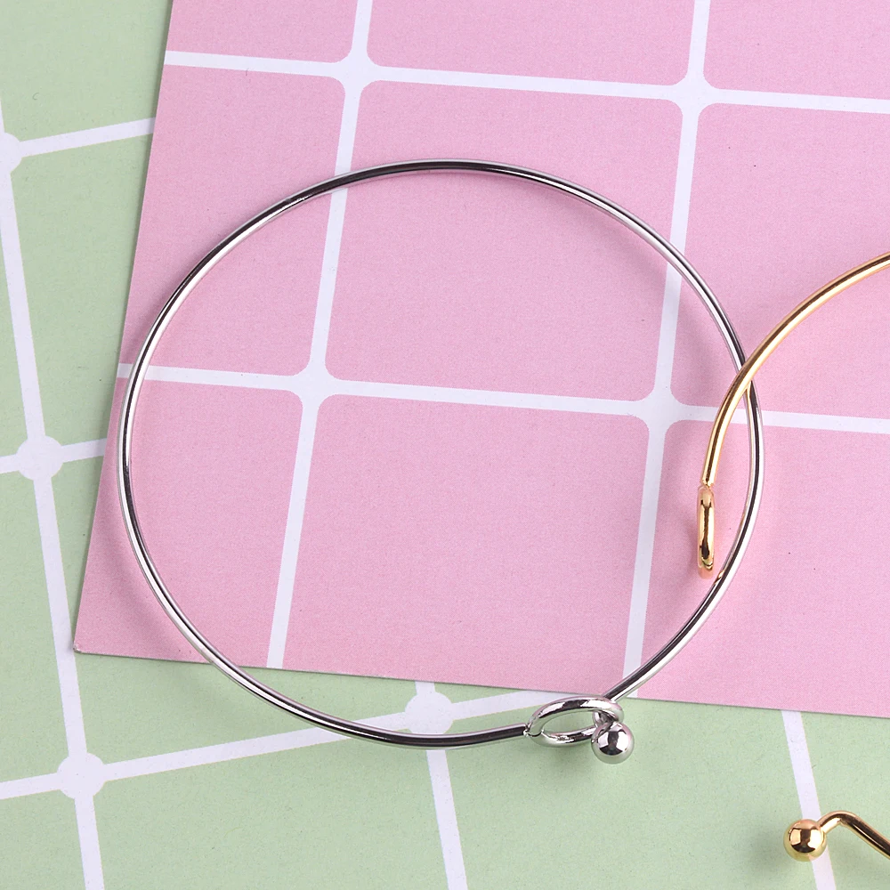ZMZY Cuff Bangles Stainless Steel Charm Bracelets for Women Silver Color Circle Open Pulsera Jewelry Pulseiras Femininas bracelet jewelry