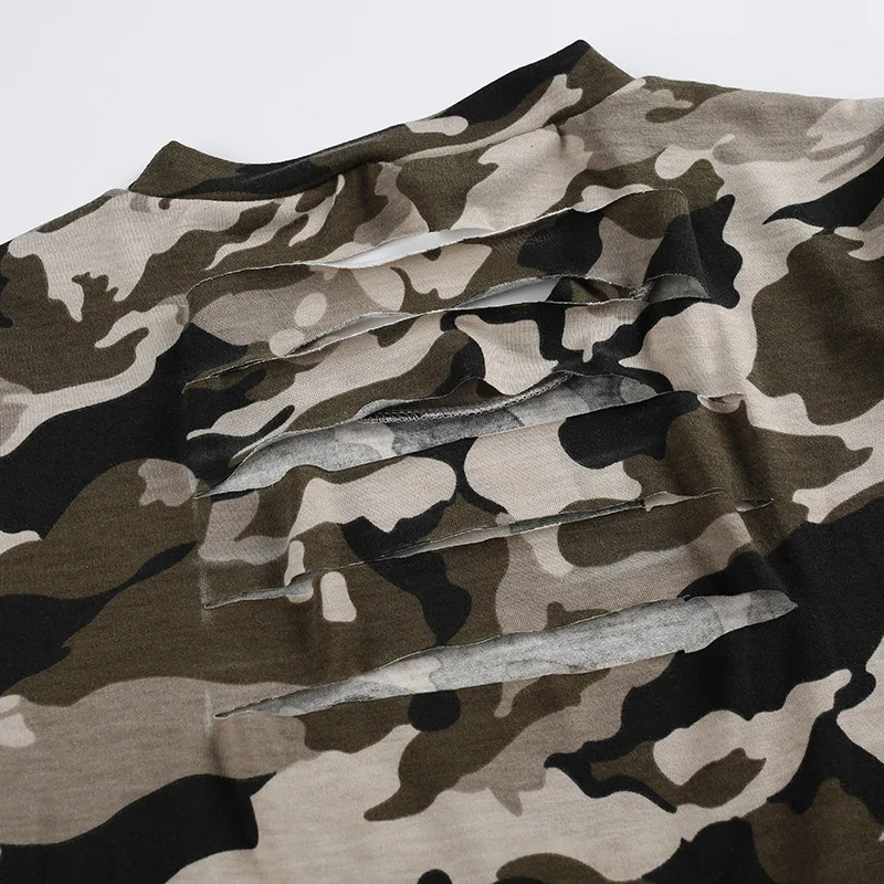 Qunndy T Shirt Women Camouflage Cotton Elastic Basic T-shirts Female Casual Tops Short Sleeve Tshirt Crop Top Camisetas Mujer (28)