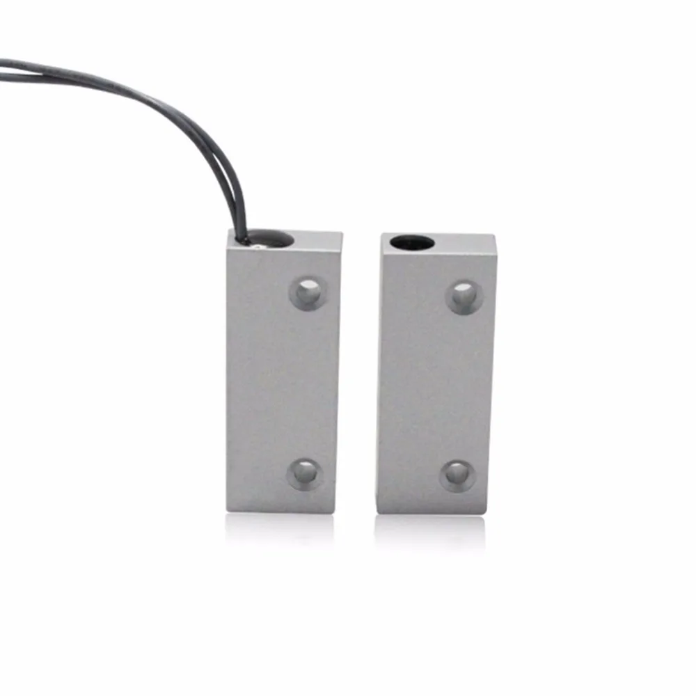 

Wired Door Window Sensor 0.5A 100V 10W Magnetic Switch Home Alarm System Normally Closed NC 352 With Aluminum Case