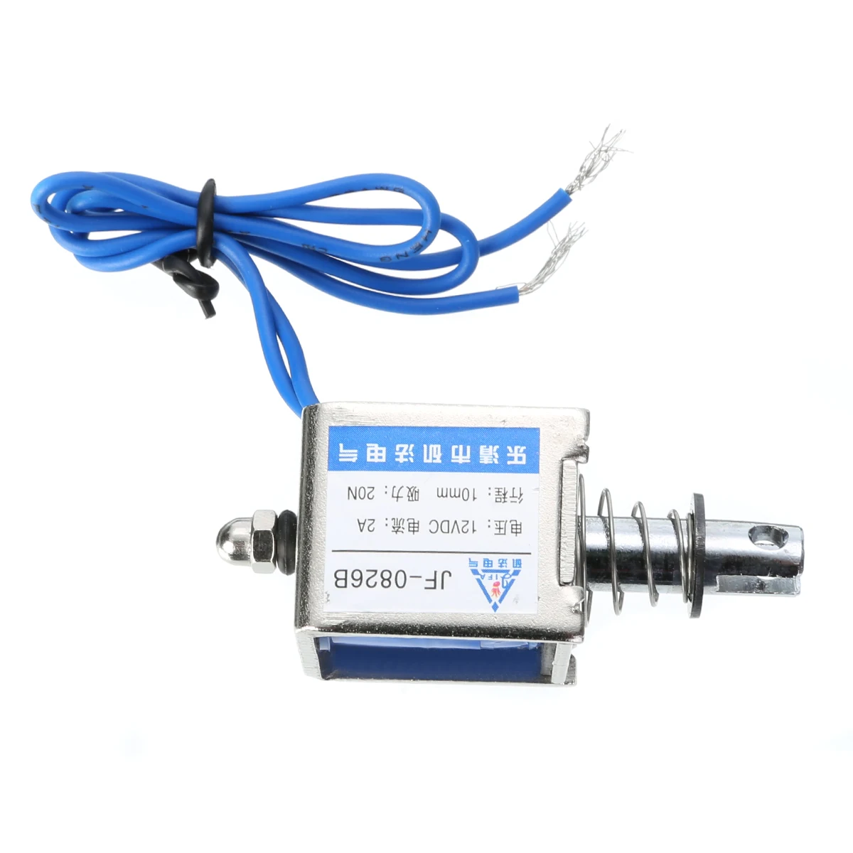 JF-0826B 12V/2A Open Frame Solenoid Reset 10mm Push Pull Type Electronic DC Electromagnet For Vending Textile Machines Mayitr