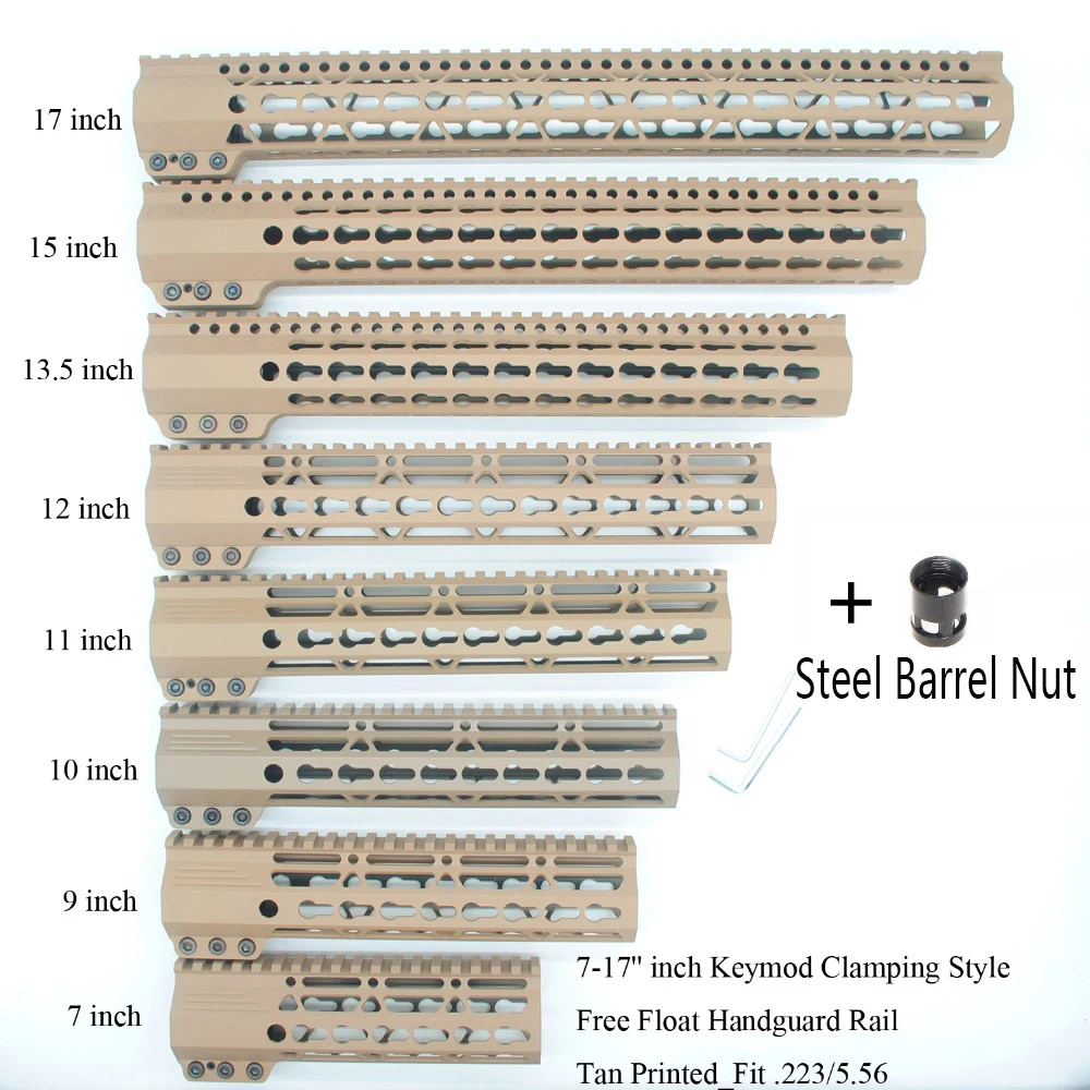 AR15 одна штука поплавок рельсовая Монтажная система Handguard кронштейн со съемными рельсами баррель гайка Пикатинни раздел